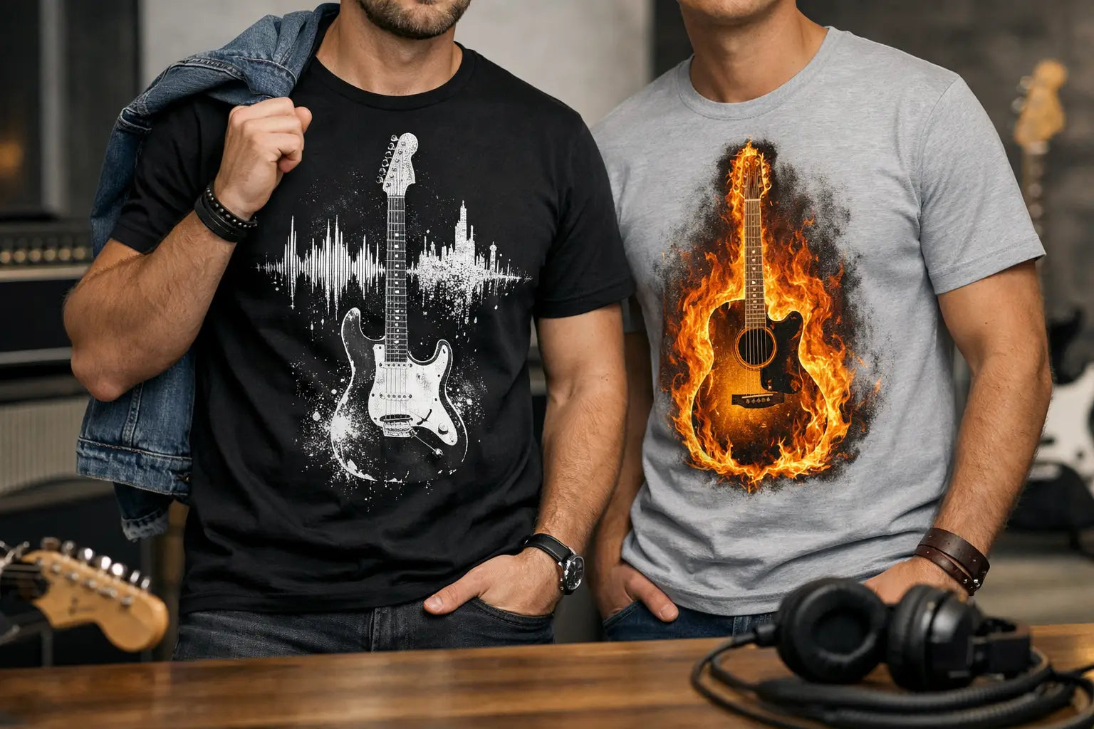 Guitar Graphic T-Shirts die Je Sound Dragen