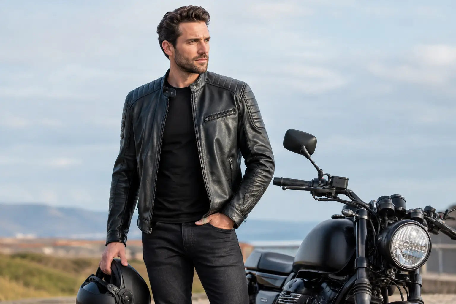 Gids voor biker dresscode mannen die klopt